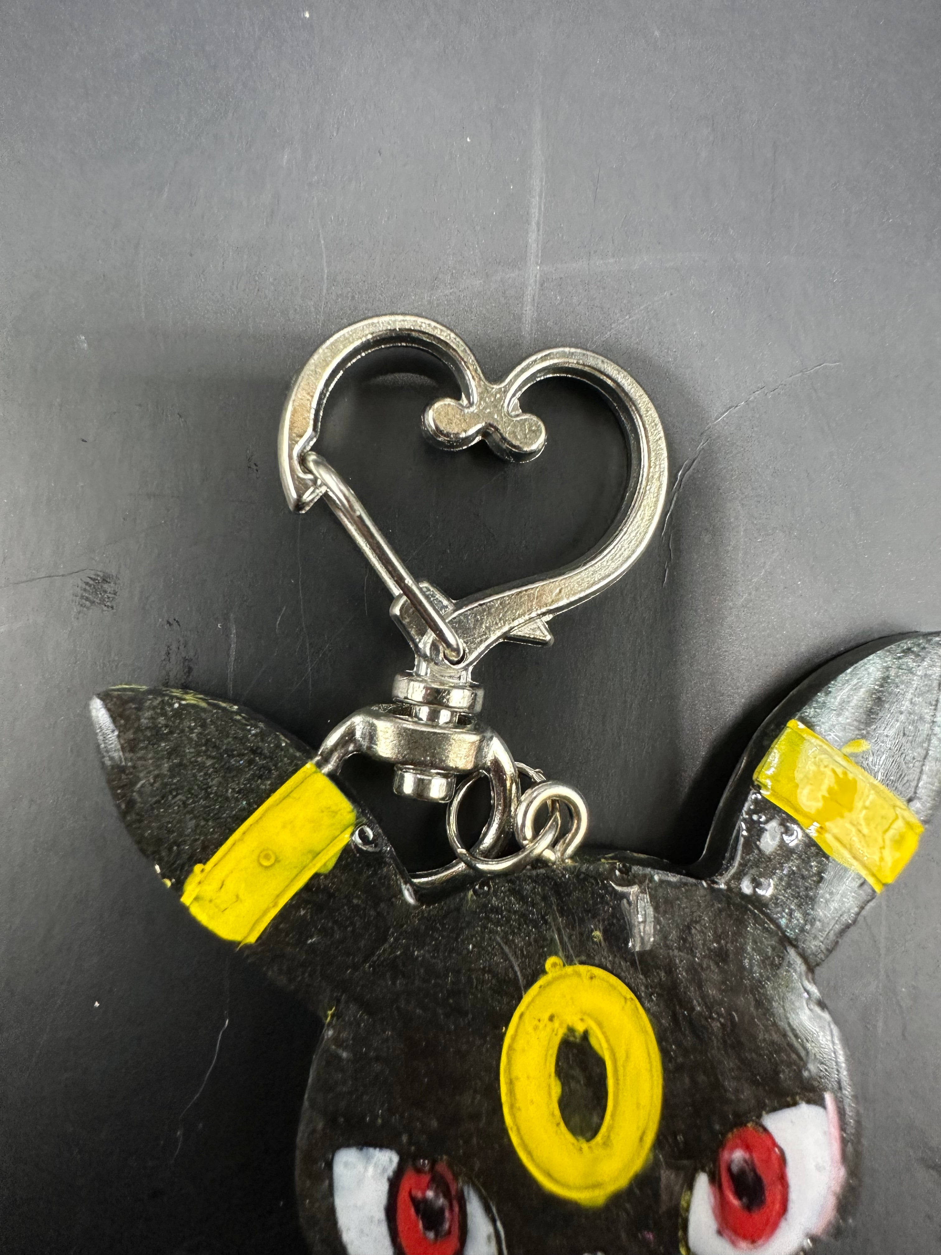 Chibi Umbreon Pokemon Handpainted resin Keychain