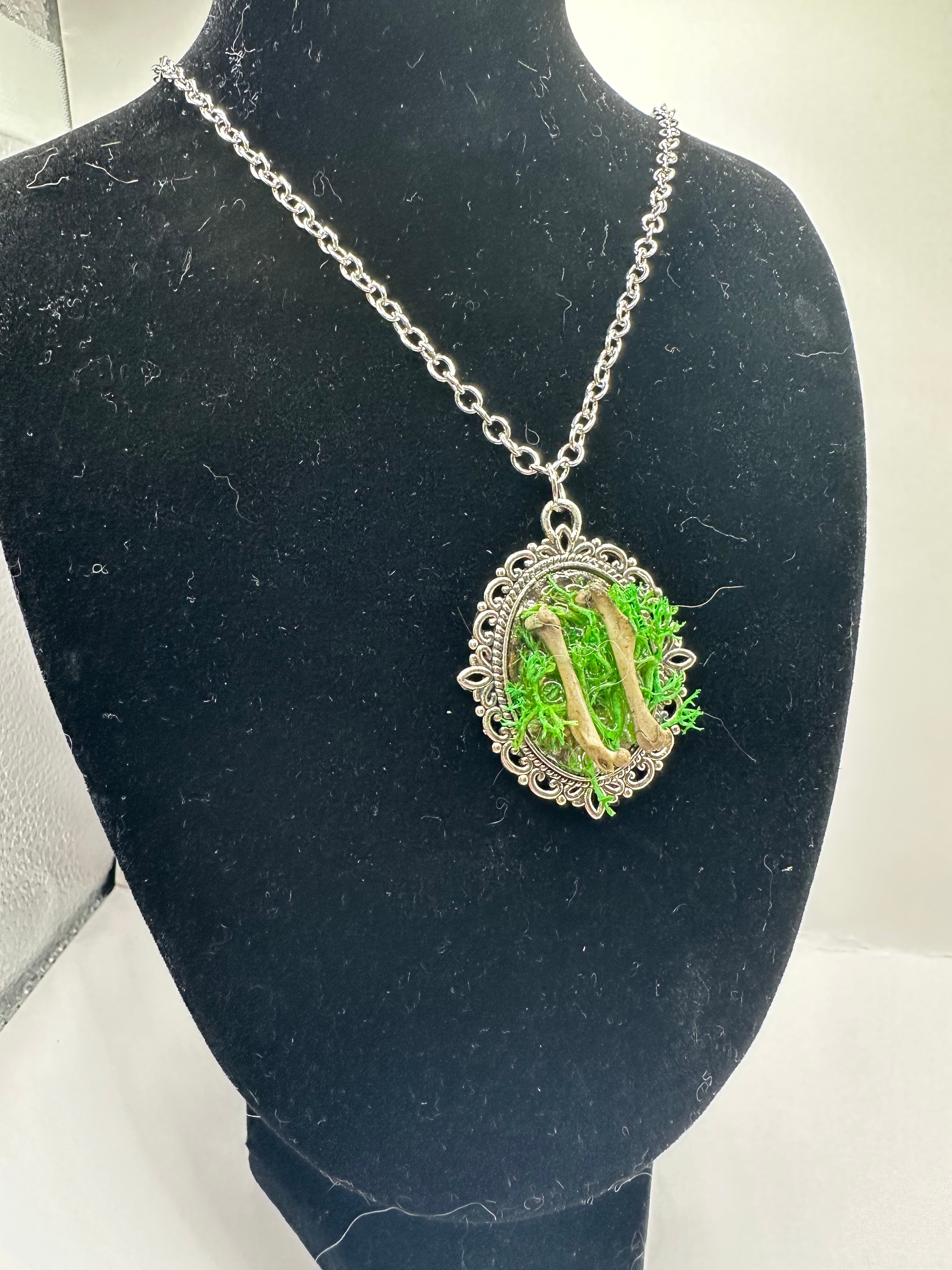 Rat Bone Botanical Necklace