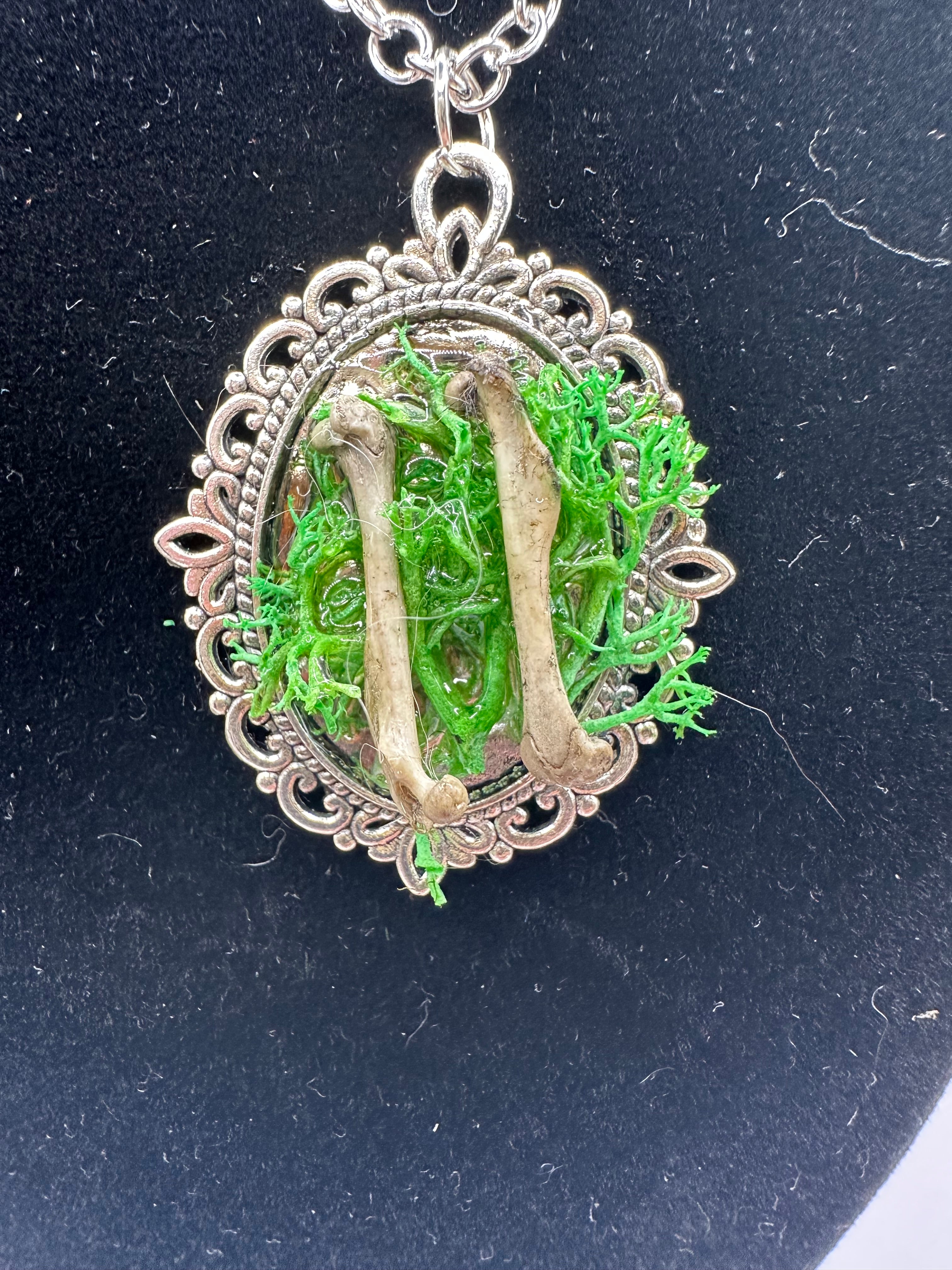 Rat Bone Botanical Necklace