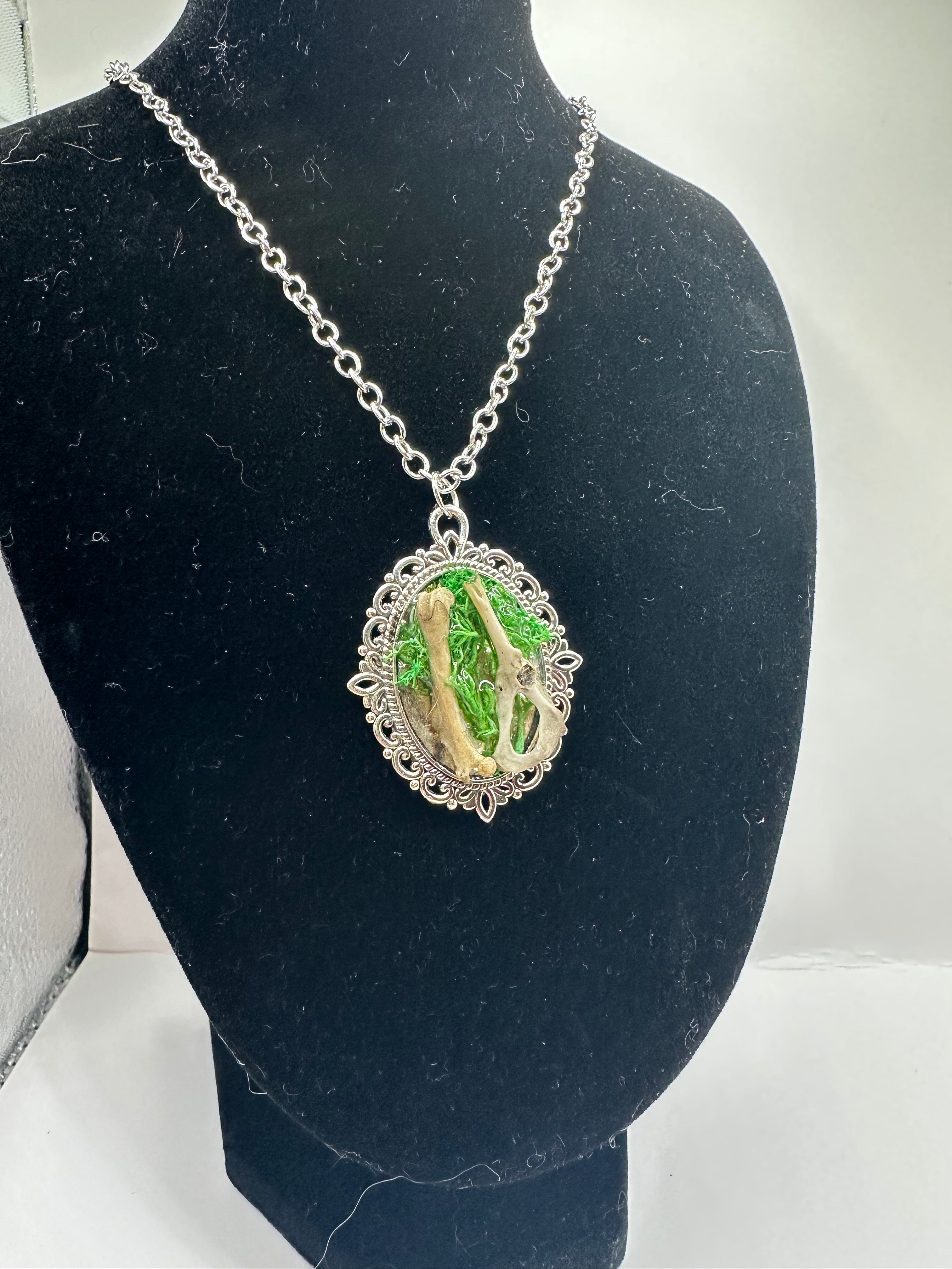 Rat Bone Botanical Necklace