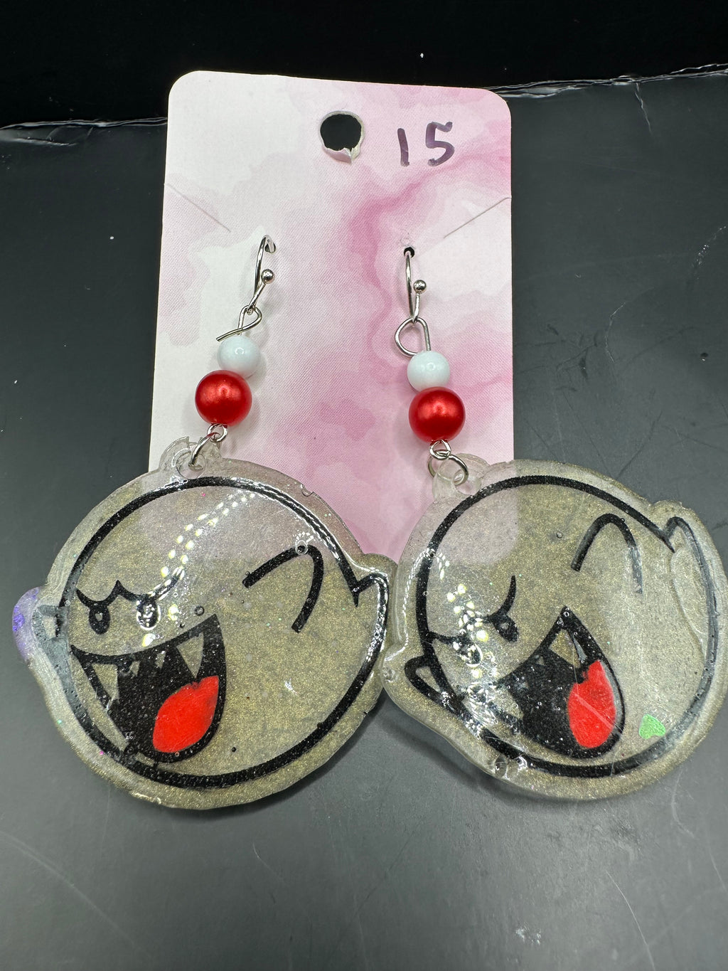 Boo the ghost dangly earrings