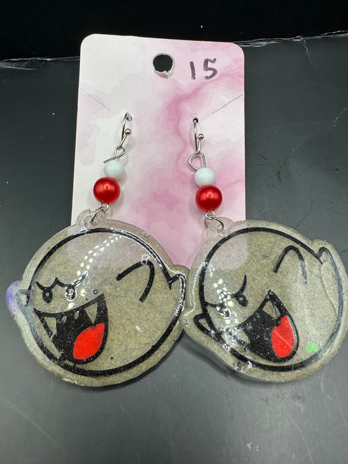 Boo the ghost dangly earrings