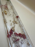 Handmade pressed flower incense holder