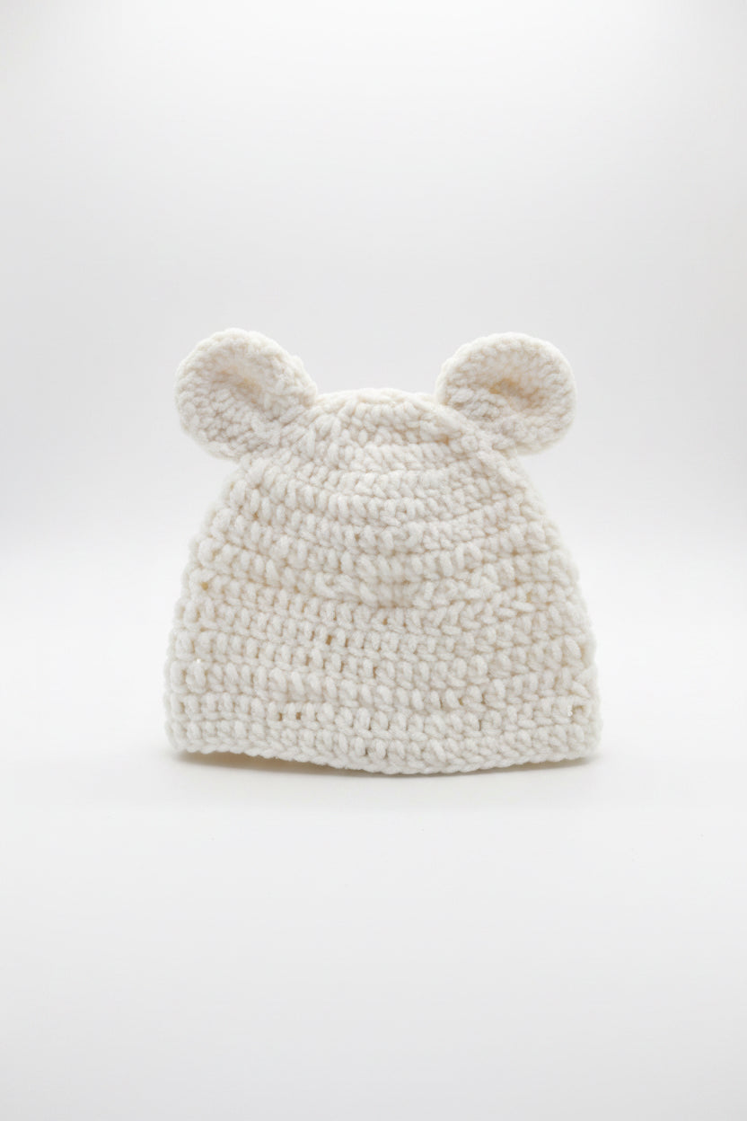 Bear with piercings handmade crochet in mask