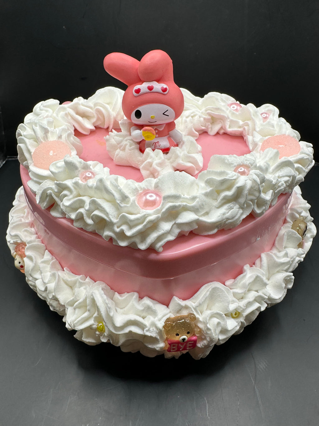 Kawaii Heart Shaped Cake Jewelry Box
