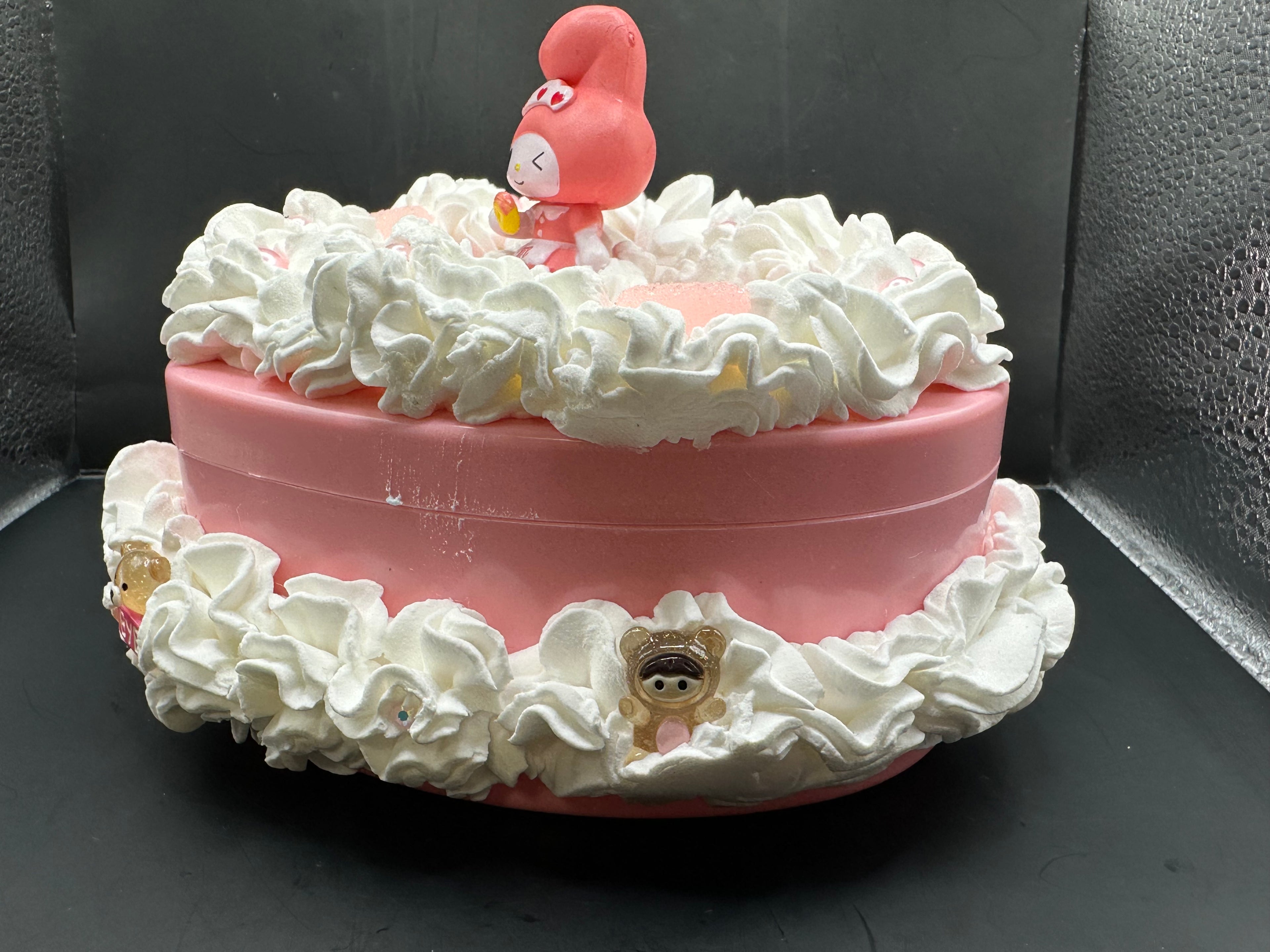 Kawaii Heart Shaped Cake Jewelry Box