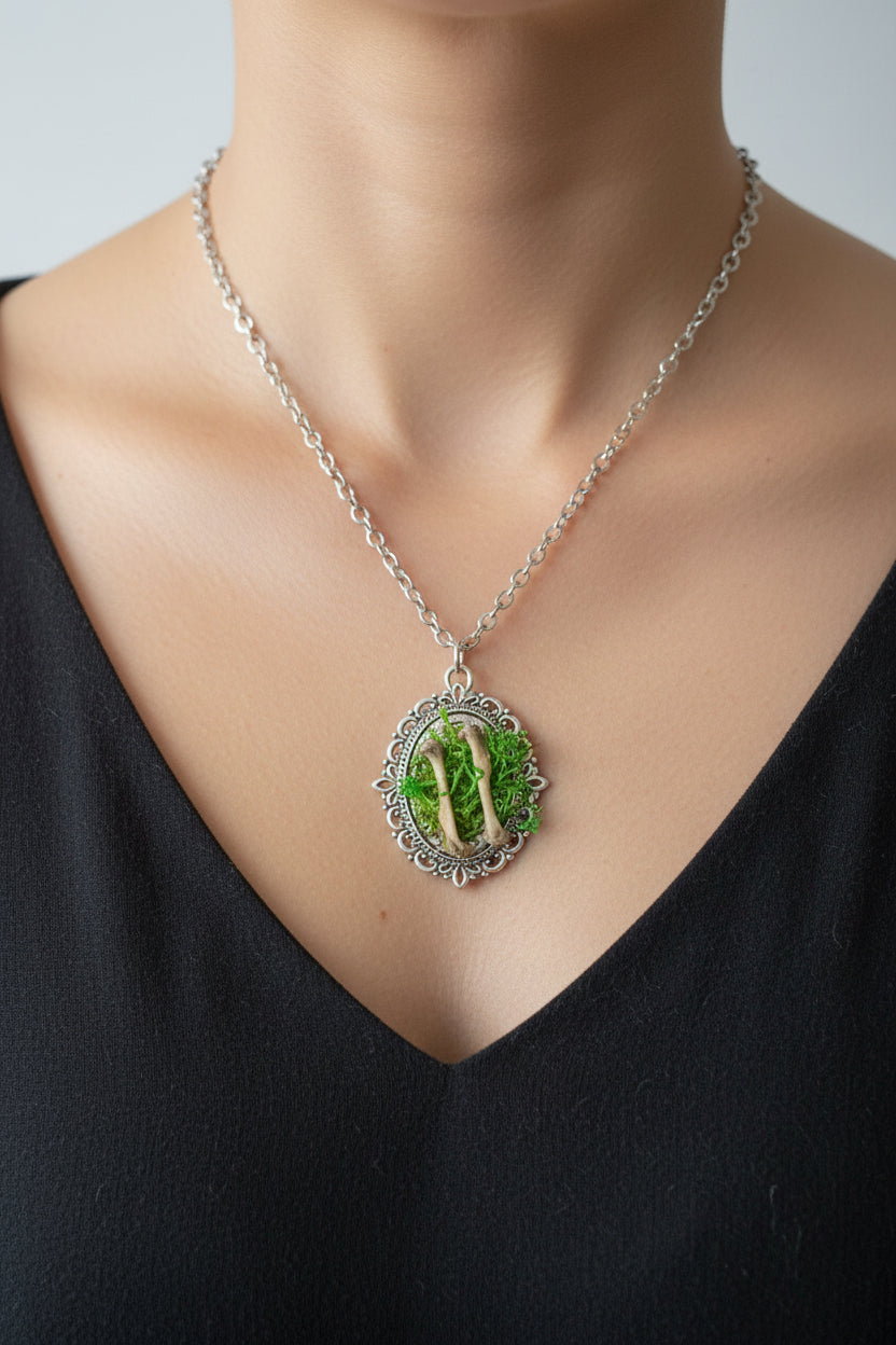 Rat Bone Botanical Necklace