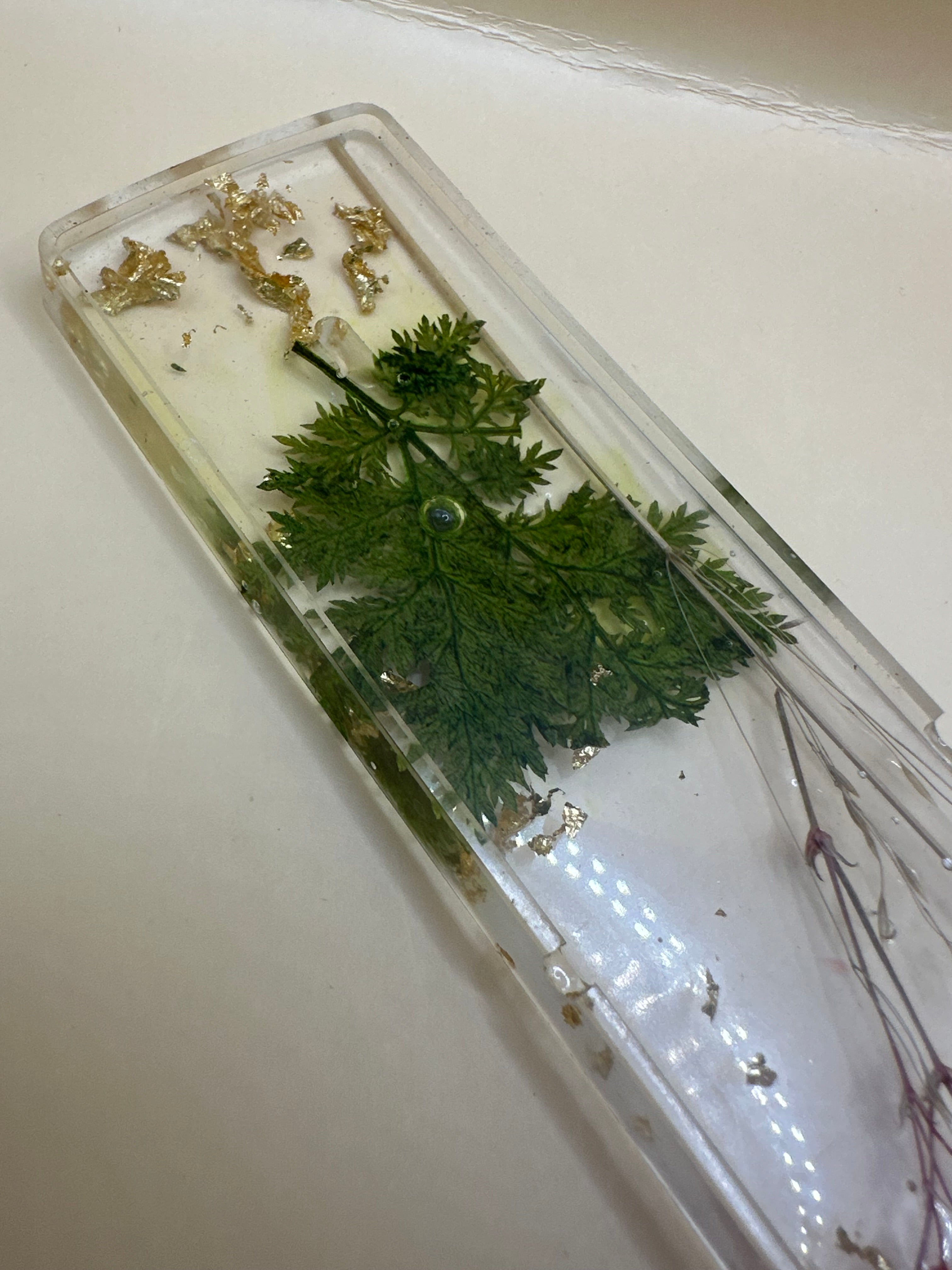 Handmade pressed flower incense holder