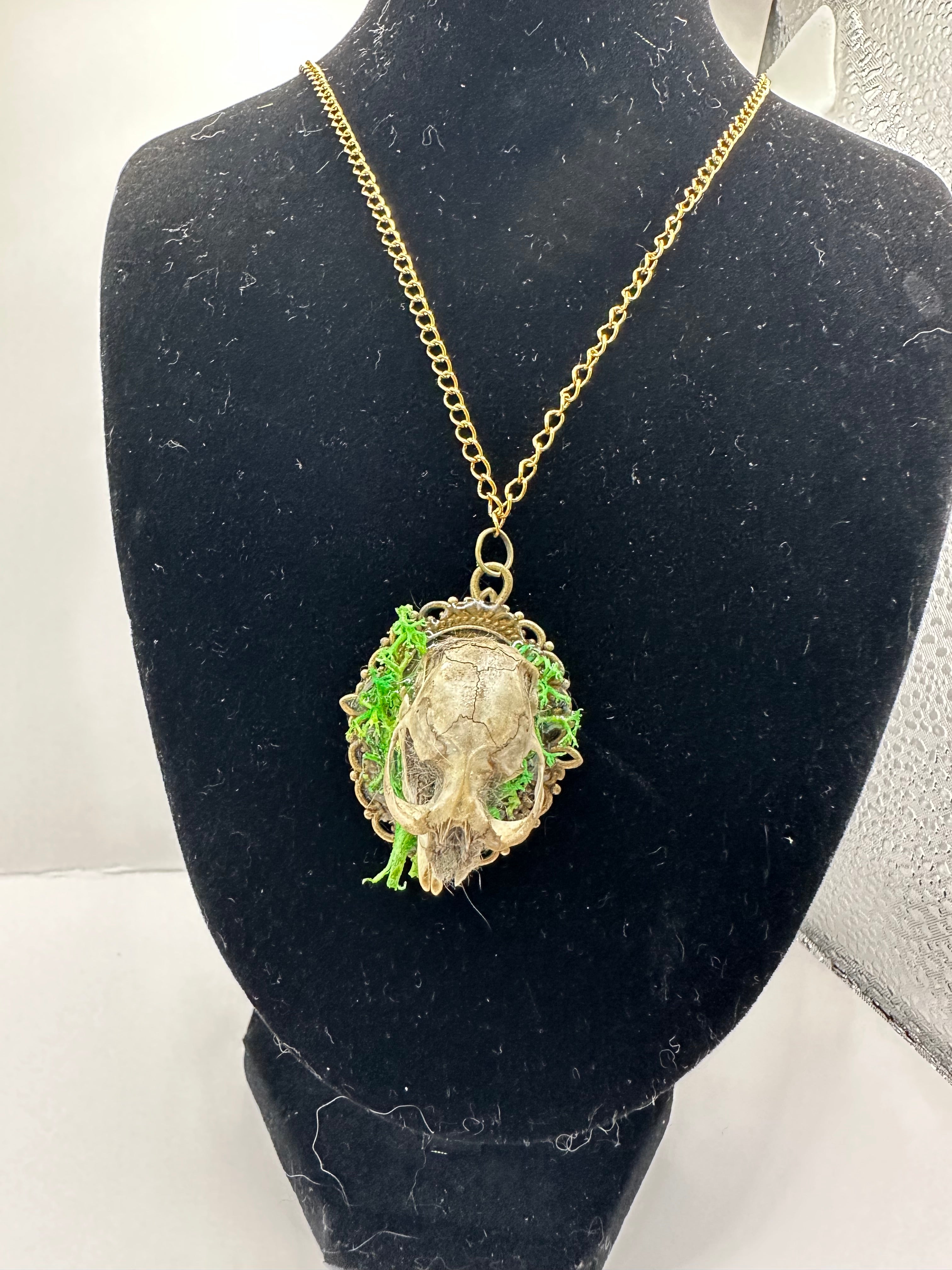 Rat Skull oddity necklace