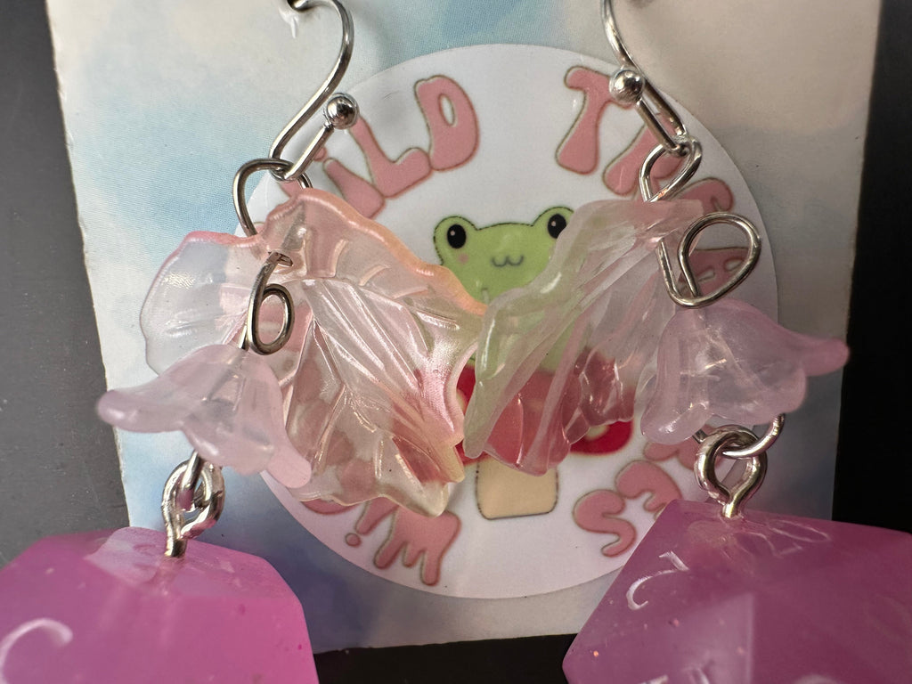 DnD slice n dice dagger earrings