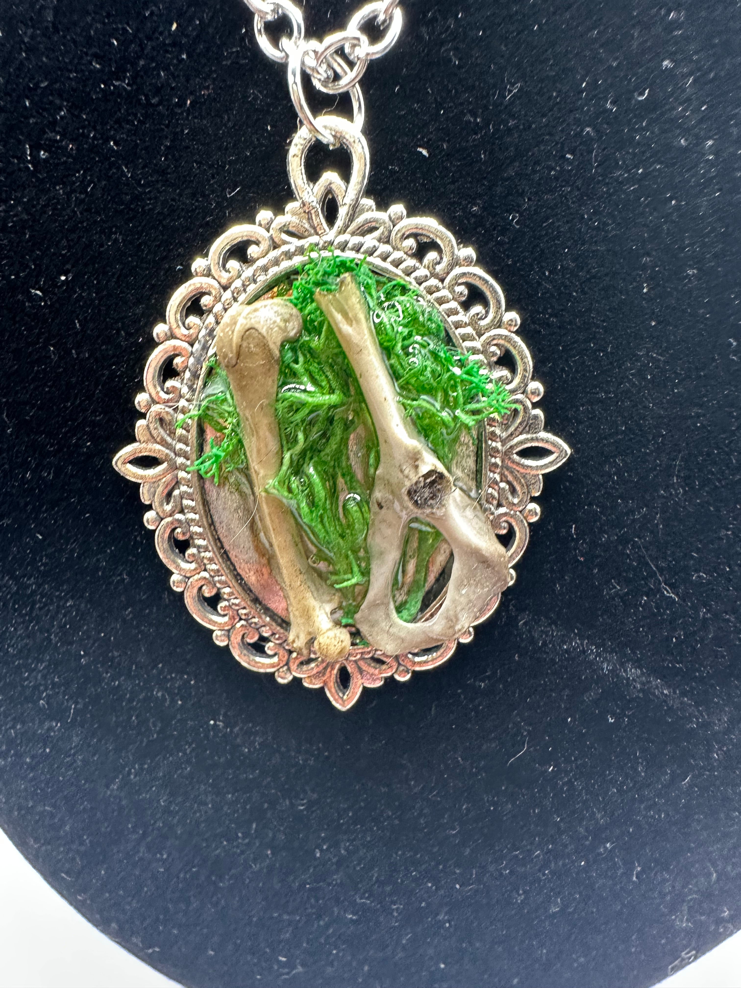 Rat Bone Botanical Necklace