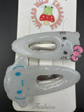 Sanrio resin barrettes hair clips 2 pack