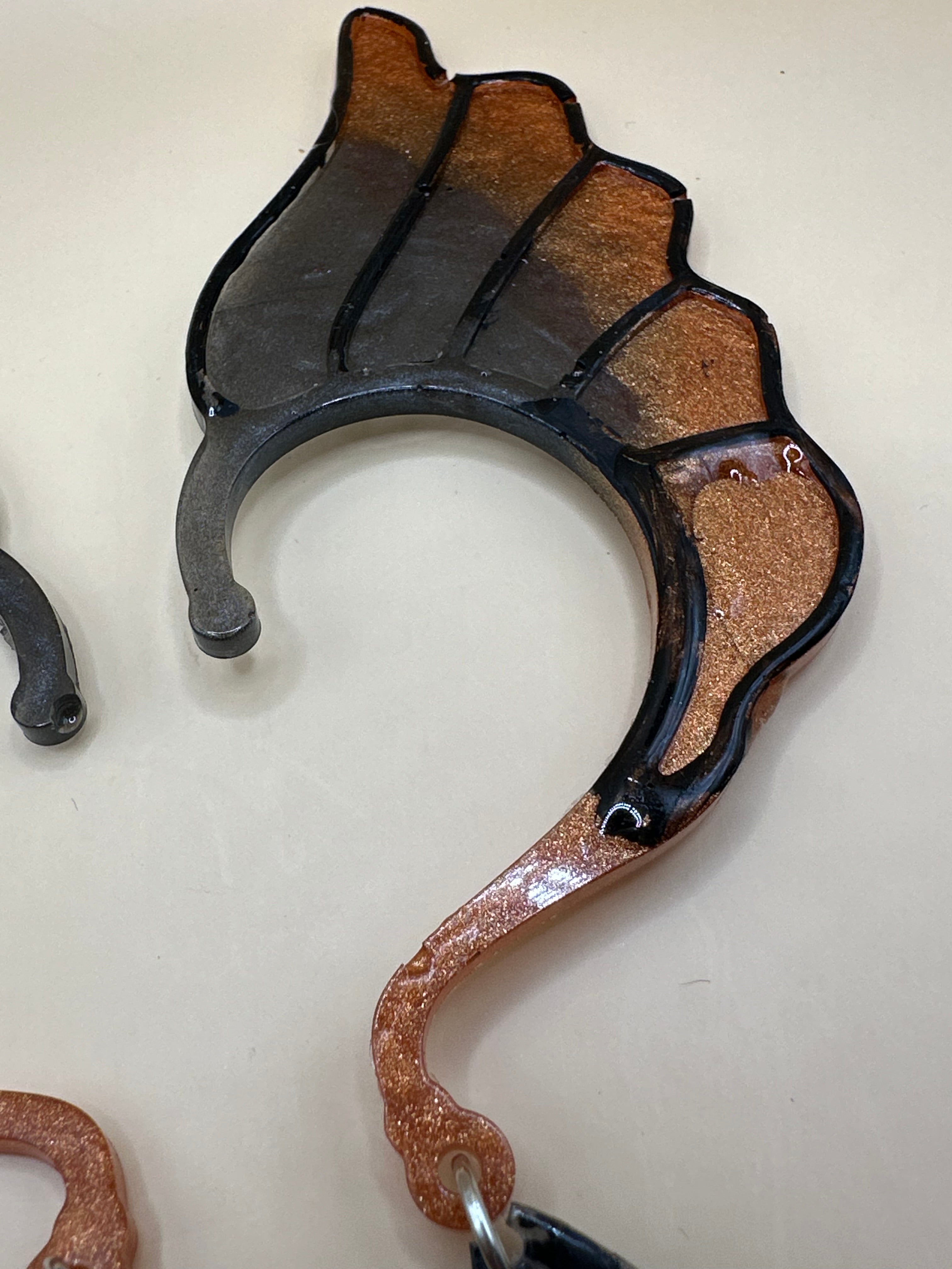 Handmade resin far ear cuffs