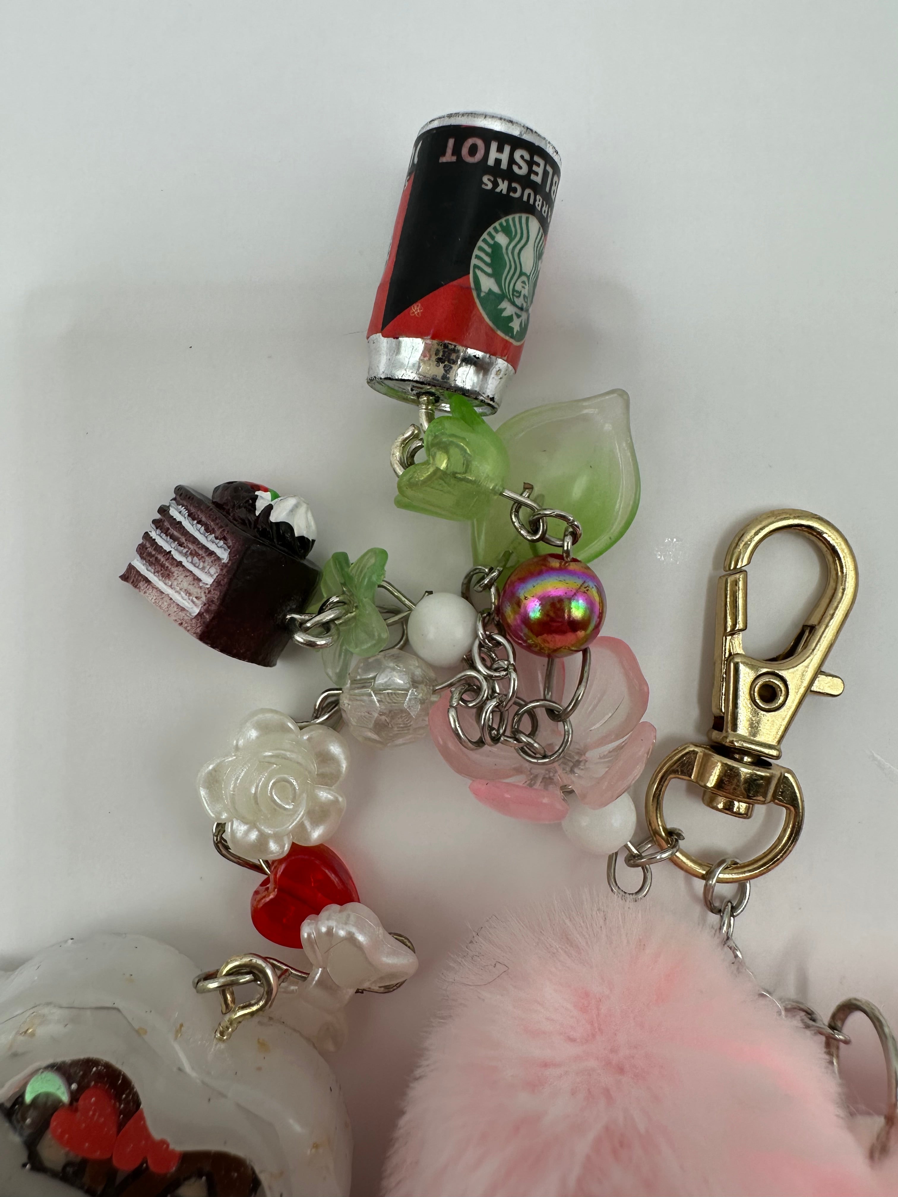 Labubu x hello kitty Sanrio popmart collab shaker keychain purse charm handmade