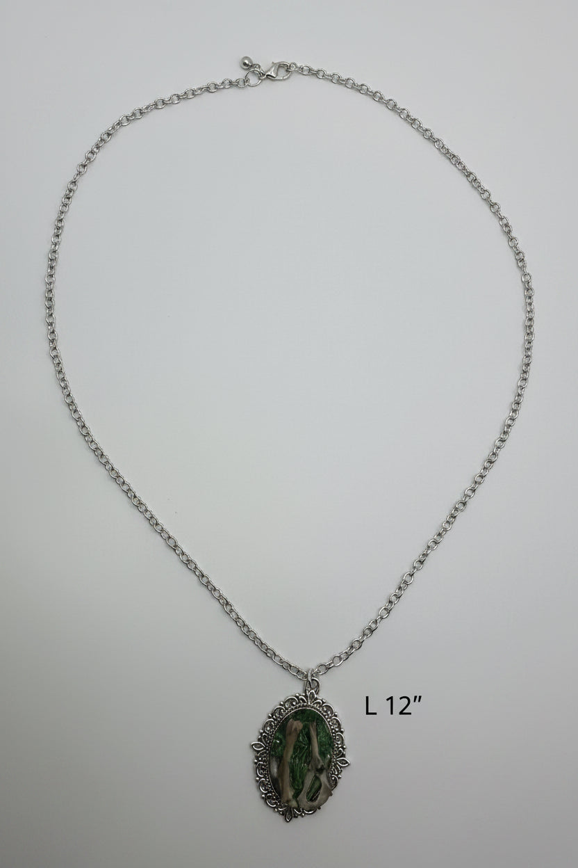 Rat Bone Botanical Necklace