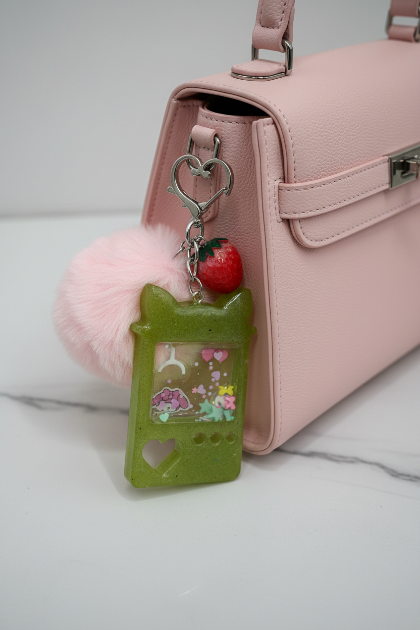 Green handmade claw machine dry shaker