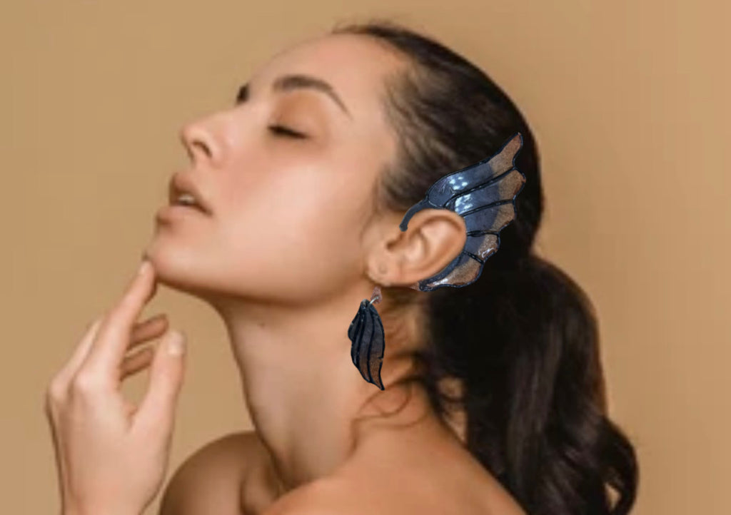 Handmade resin far ear cuffs