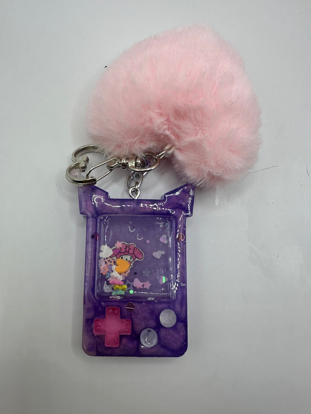 Kuromi gameboy resin charm shaker