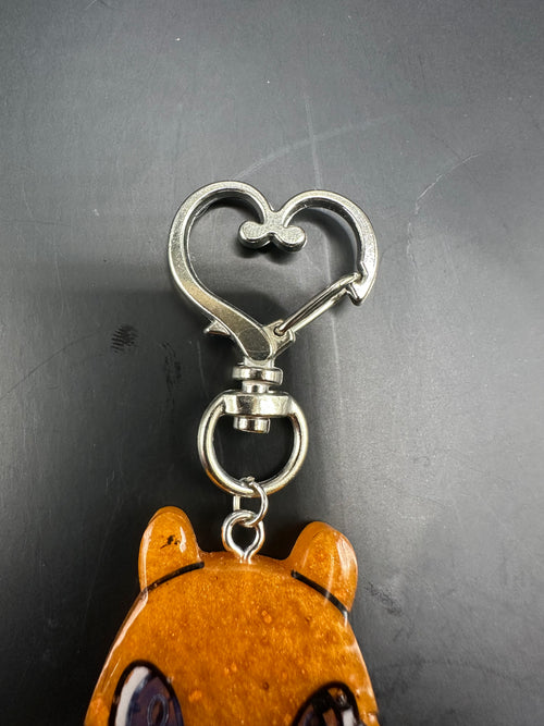 Chibi Charizard pokemon keychain charm handmade