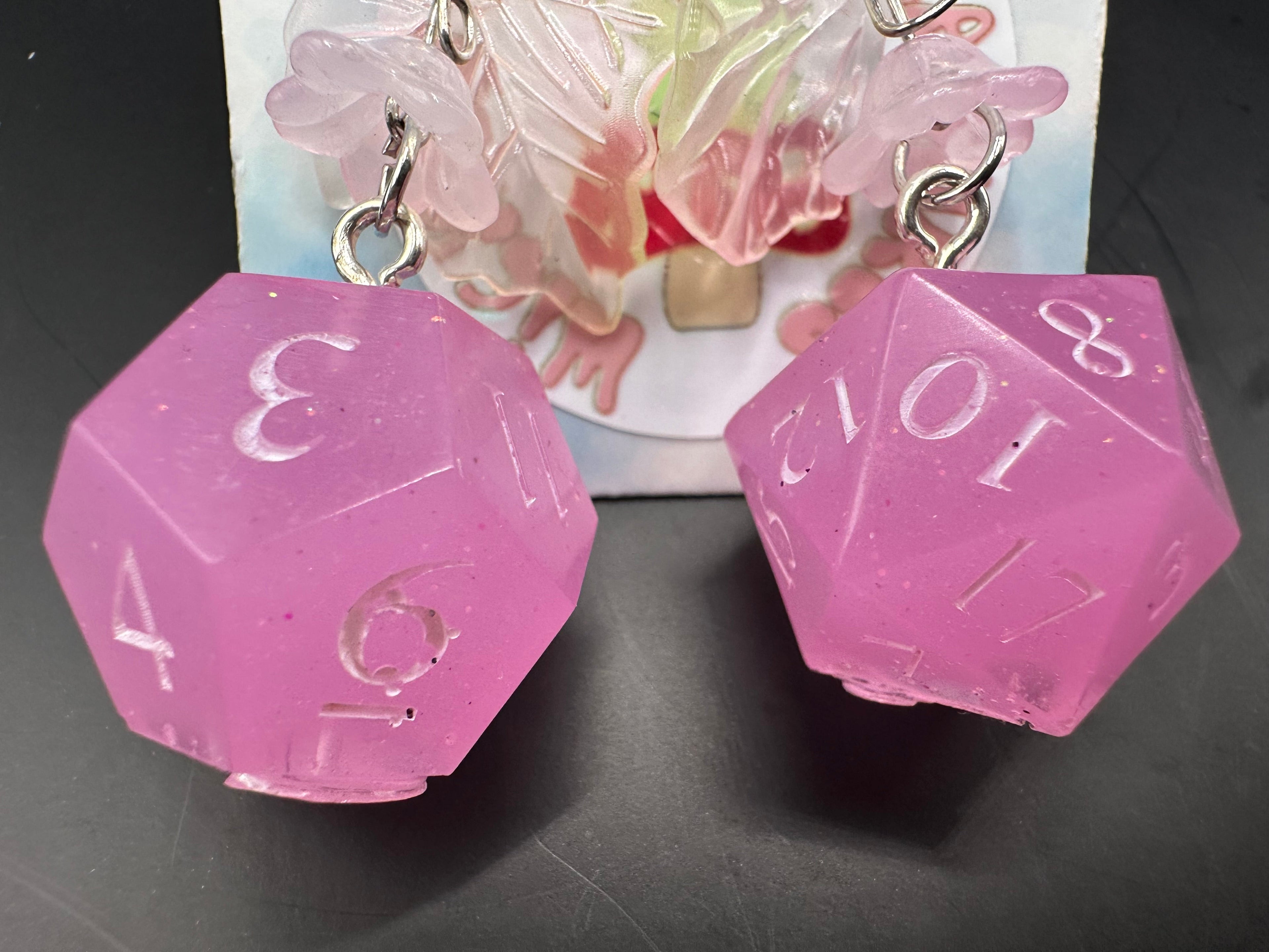 DnD slice n dice dagger earrings
