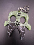 Baphomet self defense handmade resin keychain