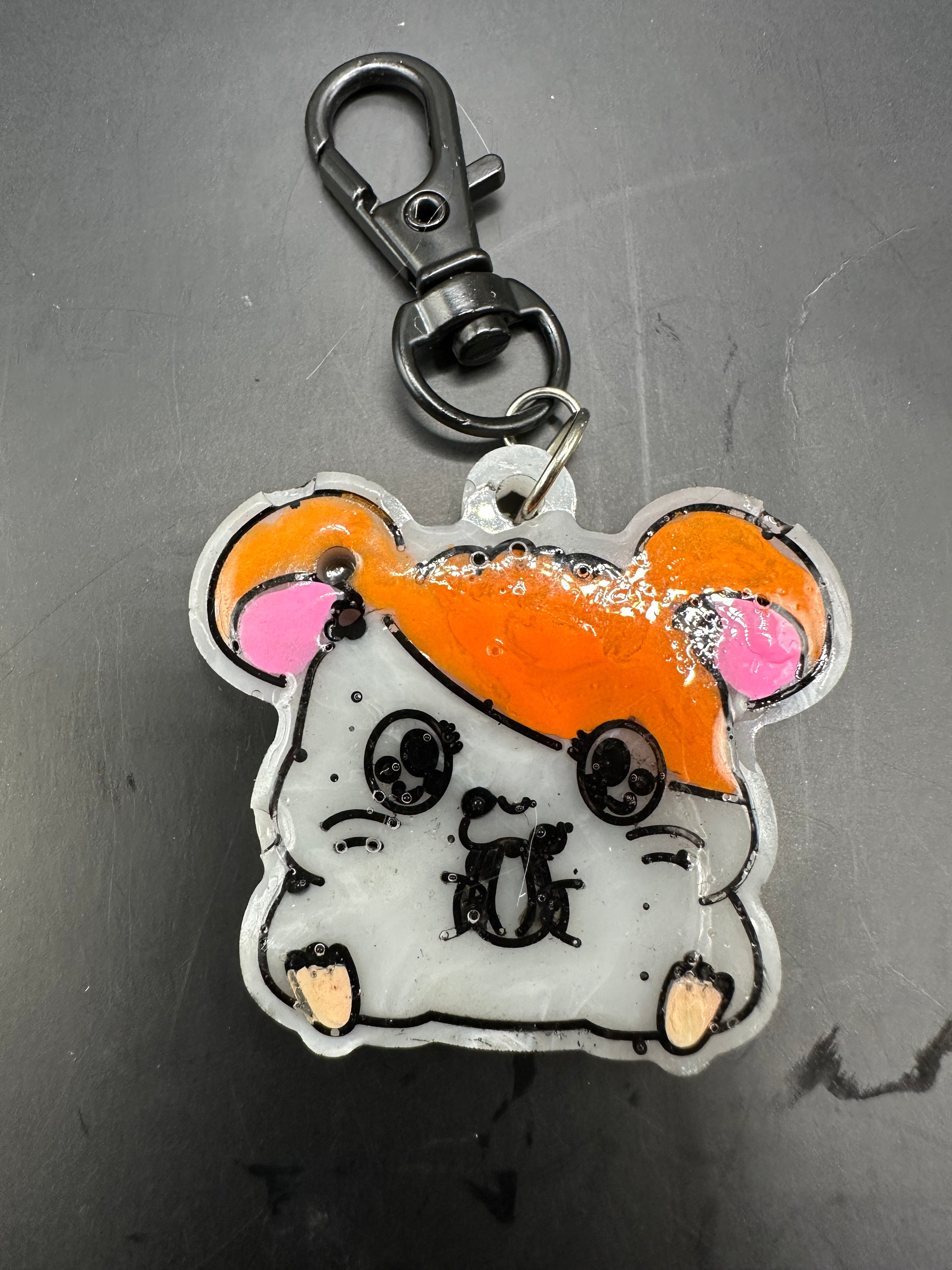 Hamtaro mini keychain
