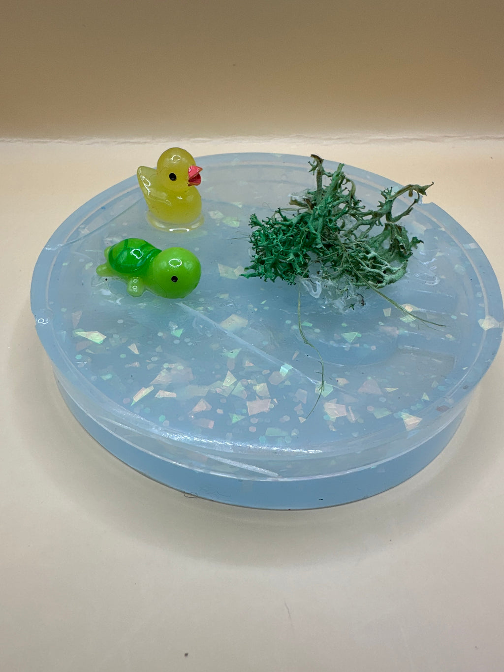 Duck pond handmade resin eyelash case