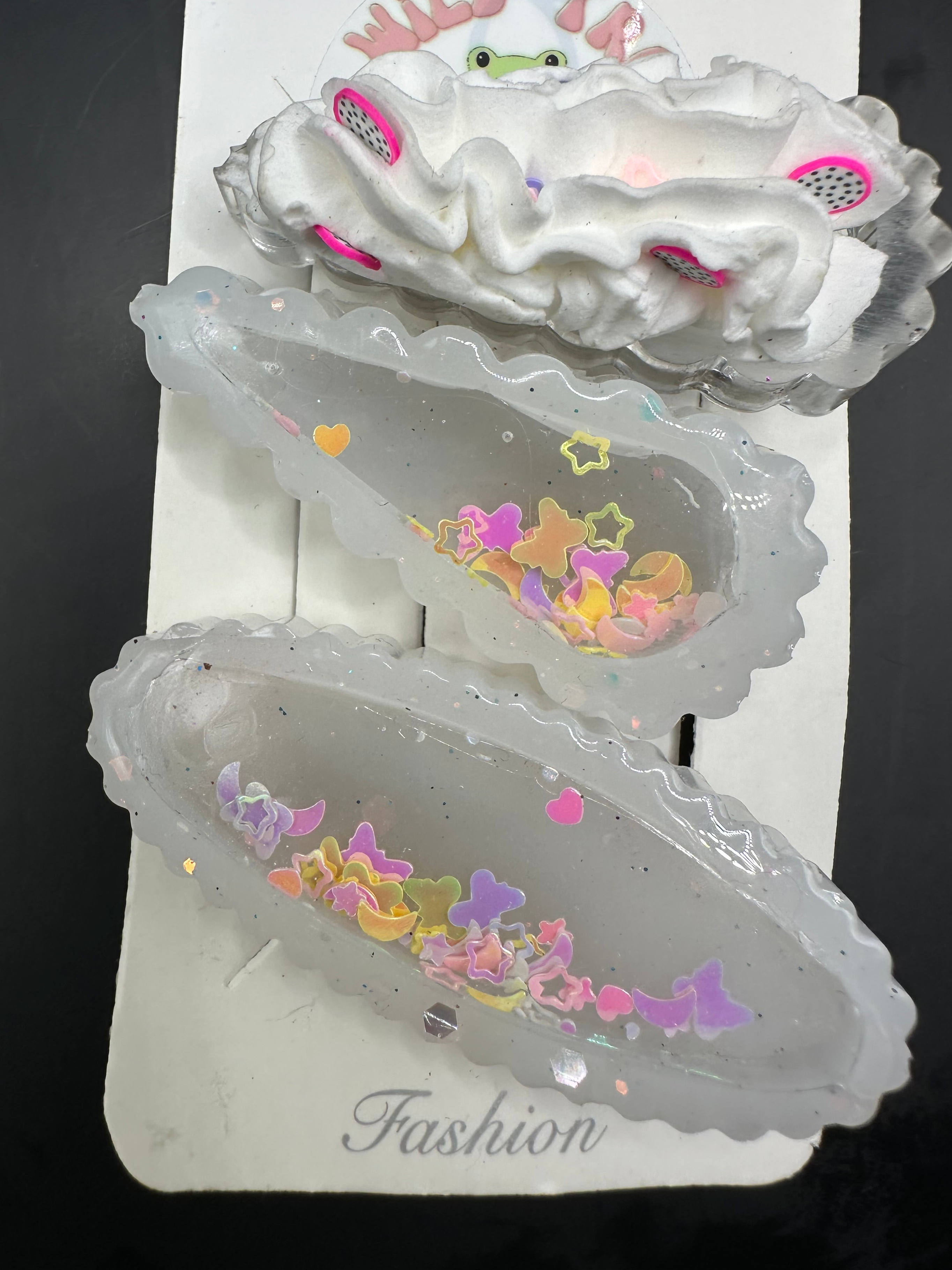 Dry shaker and icing 3 pack hair clips
